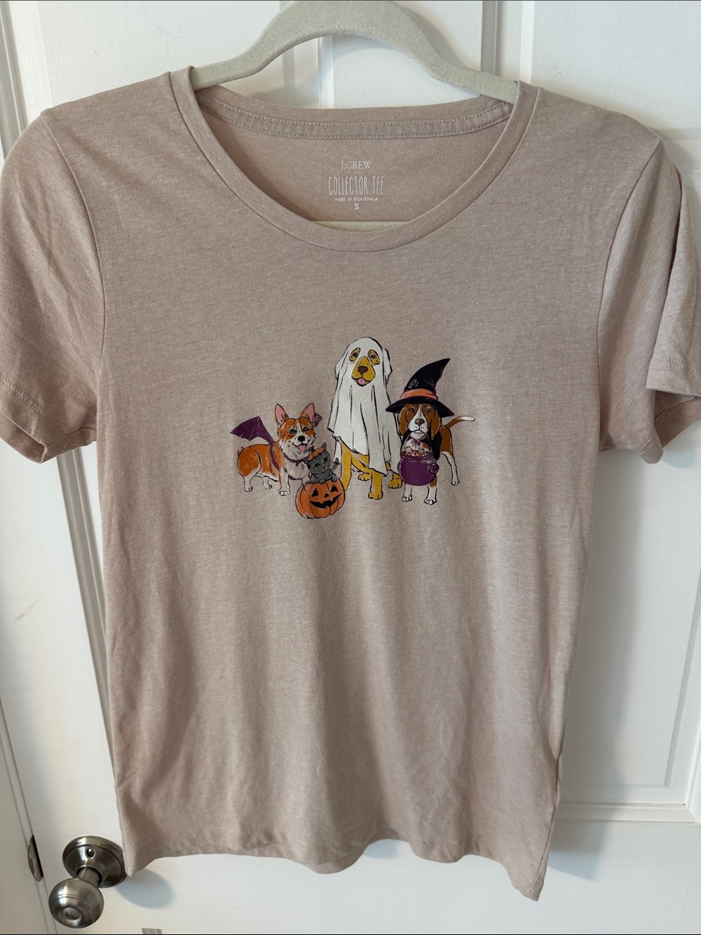 J. Crew Factory Halloween Dogs Graphic Collector Tee Corgi Retreiver Beagle S